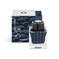 Montblanc Ink Bottle, Meisterstück Around the World in 80 Days, Coal Blue - 50ml