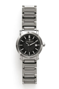 Montegrappa Parola Watch, Steel, Black Dial