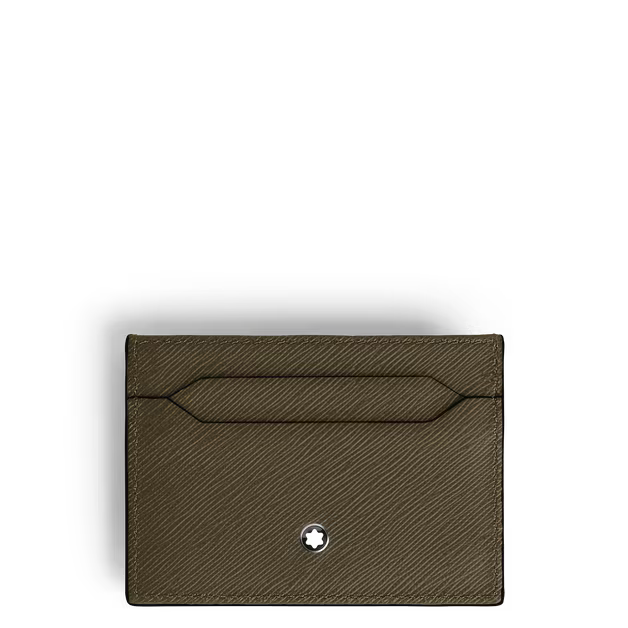 Montblanc Card Holder 5cc in Sartorial Leather Khaki