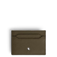 Montblanc Card Holder 5cc in Sartorial Leather Khaki