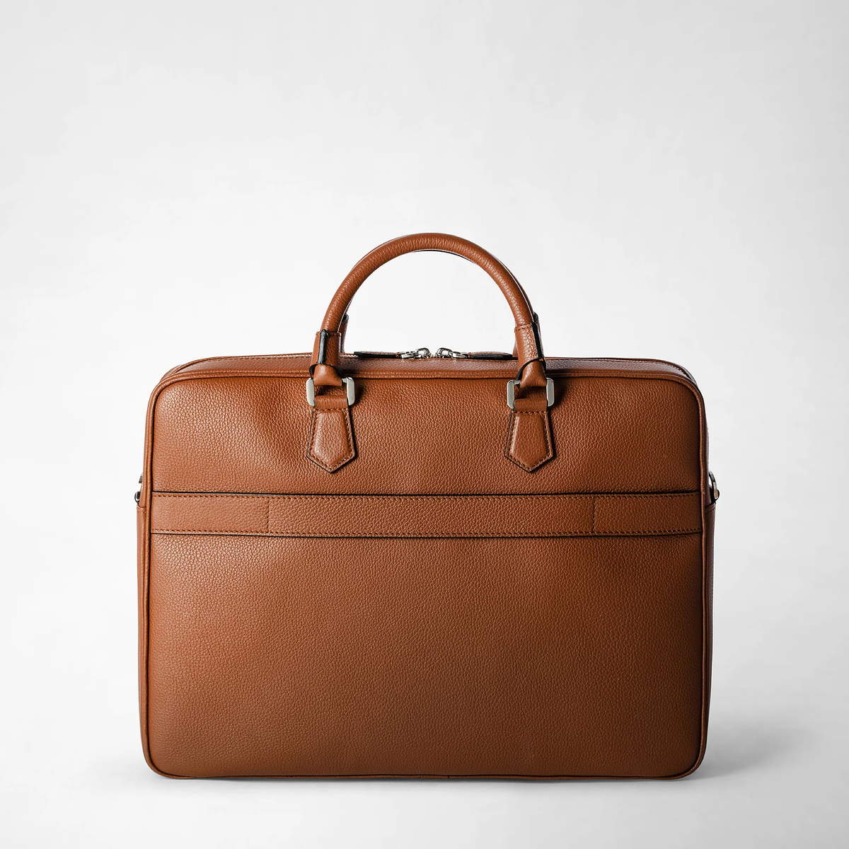 Serapian Slim briefcase Cachemire Tobacco