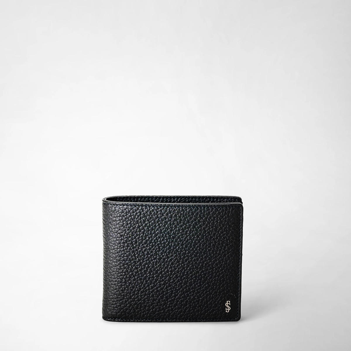 Serapian Billfold 4cc and coin purse Cachemire Navy Blue