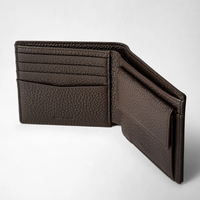 Serapian Billfold 4cc and coin purse Cachemire Espresso