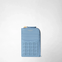 Serapian Zip card case Mosaico Cornflower