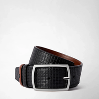 Serapian Belt 35mm Q revers Stepan 72 Black/Cuoio