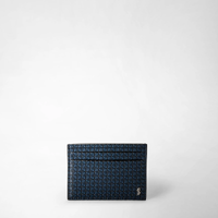 Serapian Pocket card case 4cc Stepan Sust Ocean Blue/Black