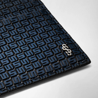 Serapian Pocket card case 4cc Stepan Sust Ocean Blue/Black