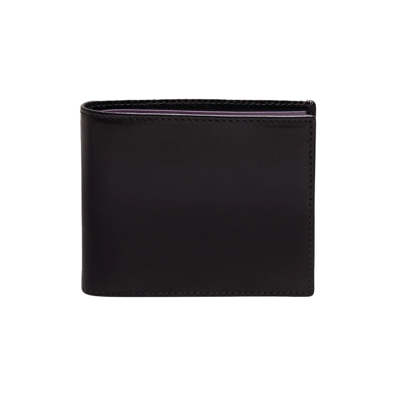 Ettinger Sterling Billfold Wallet W. 6 C/C Black/Purple