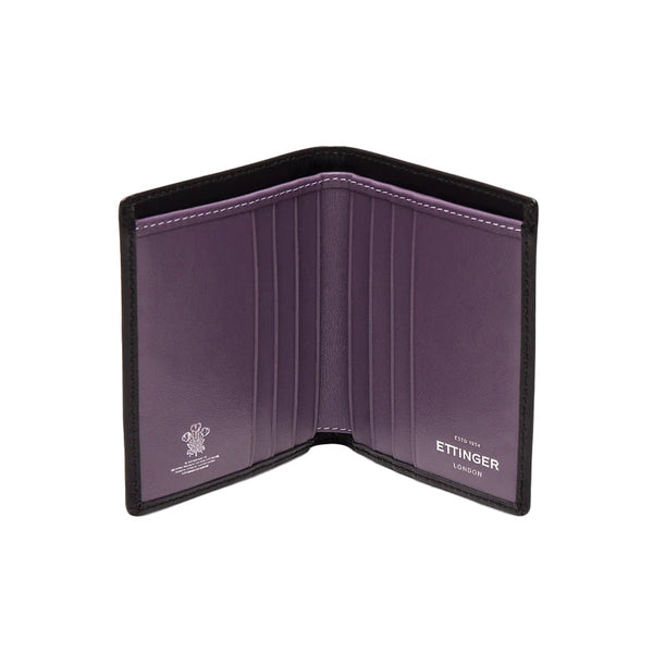 Ettinger Sterling Mini Wallet W. 6 C/C Black/Purple