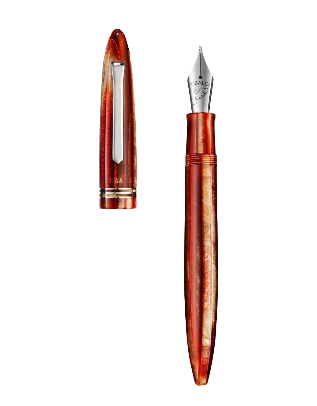Tibaldi Seashell Mist Resin Fountain Pen With Palladium Trim
