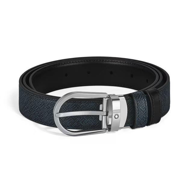 Montblanc Belt-HorseshoeSPRevTwBlSartor/BkMST 30mm