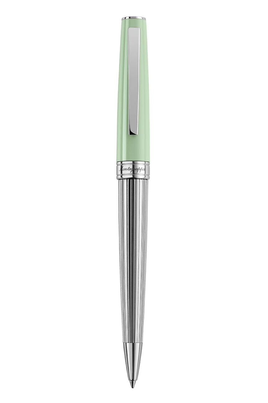 Montegrappa Armonia Duetto Ballpoint Pen, Steel, Neo Mint