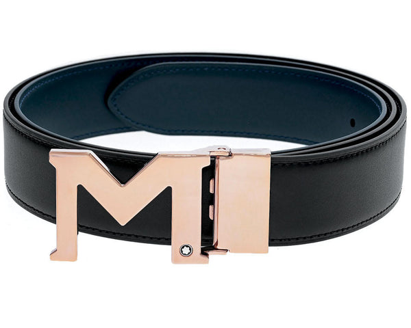 Montblanc Medium Buckle Rose Gold Coated Belt