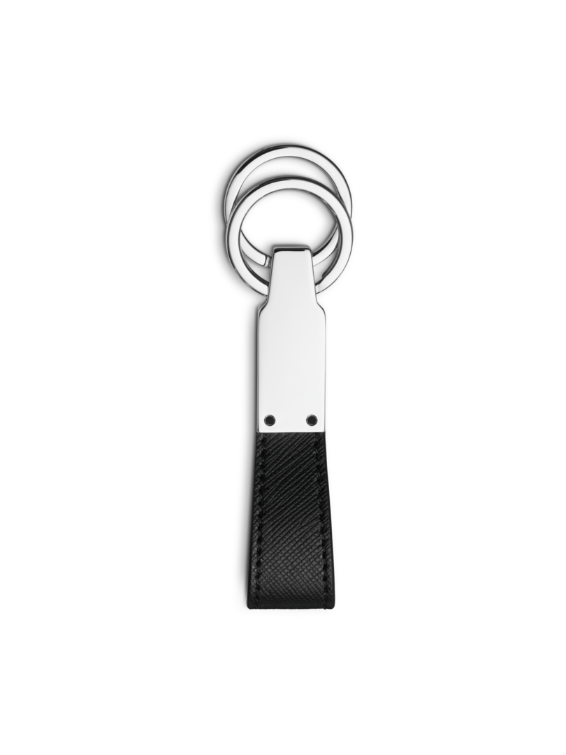 سلسلة مفاتيح من Montblanc Sartorial باللونين الأسود والفولاذي