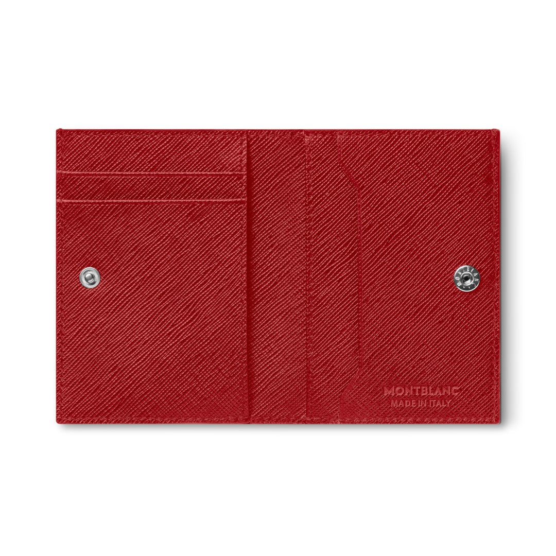 محفظة Montblanc Sartorial Mini 4cc باللون الأحمر