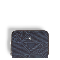 Montblanc 4810 denim wallet2cc zip mn Bl