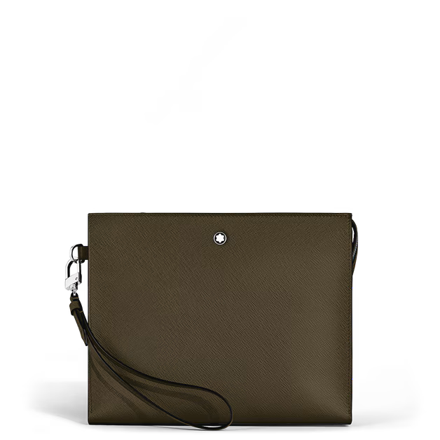 Montblanc Clutch in Sartorial Leather Khaki
