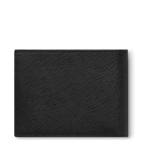 محفظة Montblanc Sartorial 6cc ذات جيبين للعرض باللون الأسود